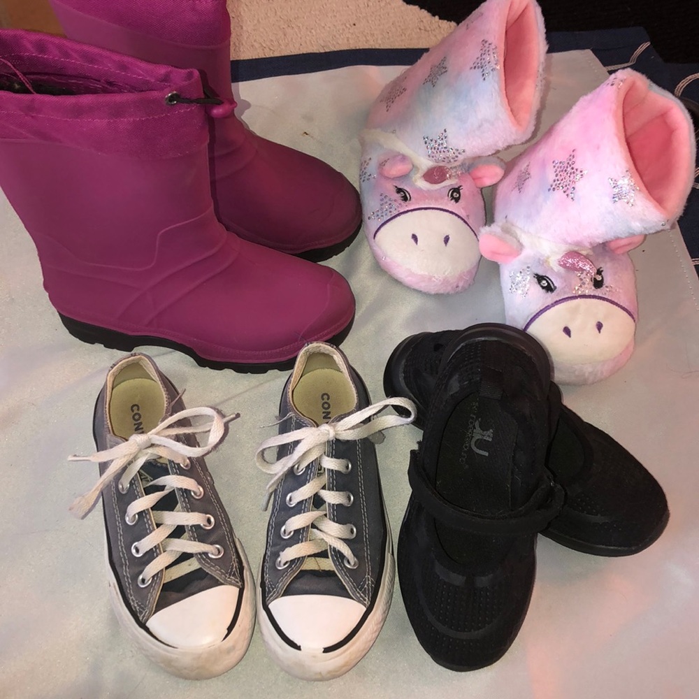 13 converse slippers rain/snow boots Mary Janes